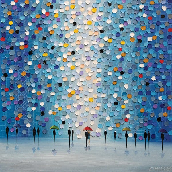 Umbrellas: Rain And Love by Ekaterina Ermilkina