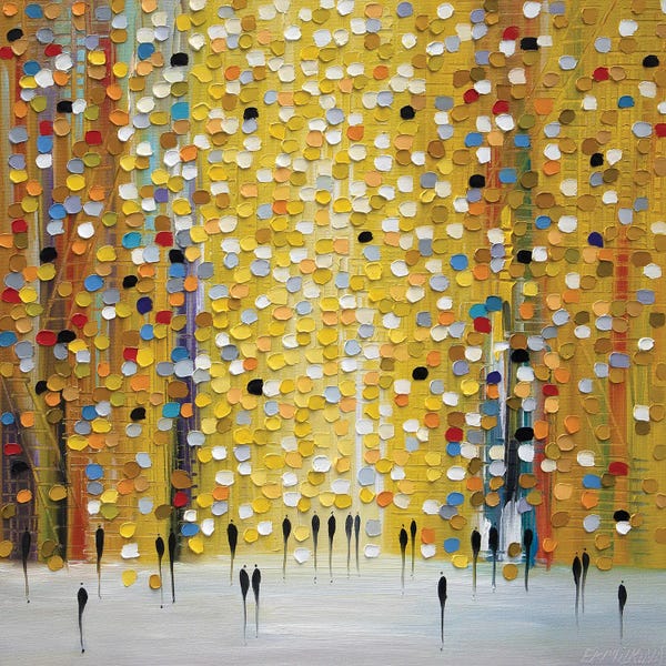 Silhouettes: Yellow Sunset by Ekaterina Ermilkina