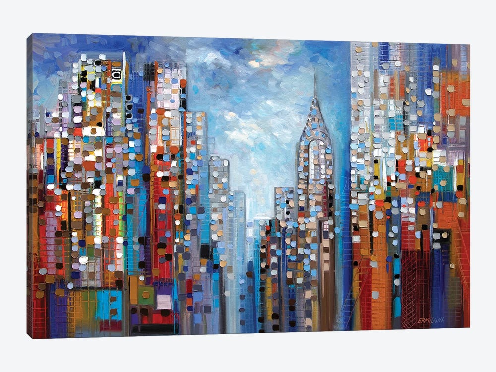 Manhattan by Ekaterina Ermilkina 1-piece Canvas Art