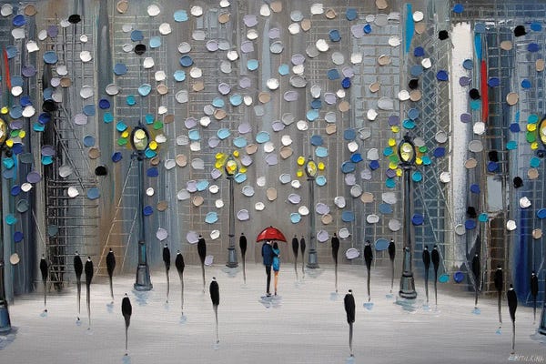 City Parks: Night City Park by Ekaterina Ermilkina