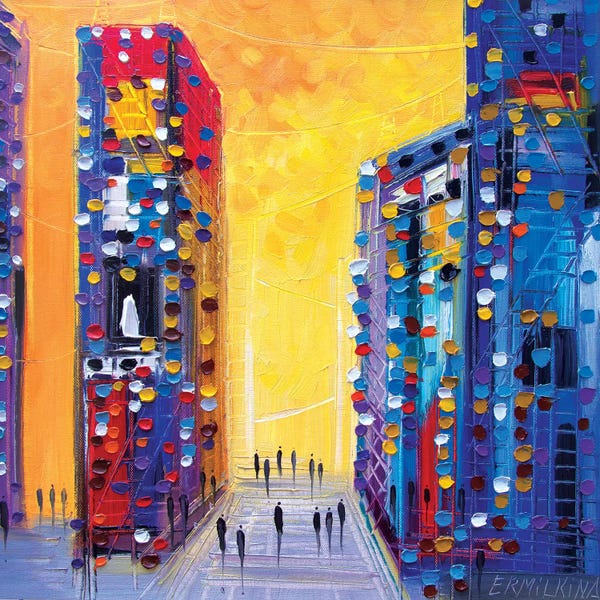 Silhouettes: City Walk by Ekaterina Ermilkina