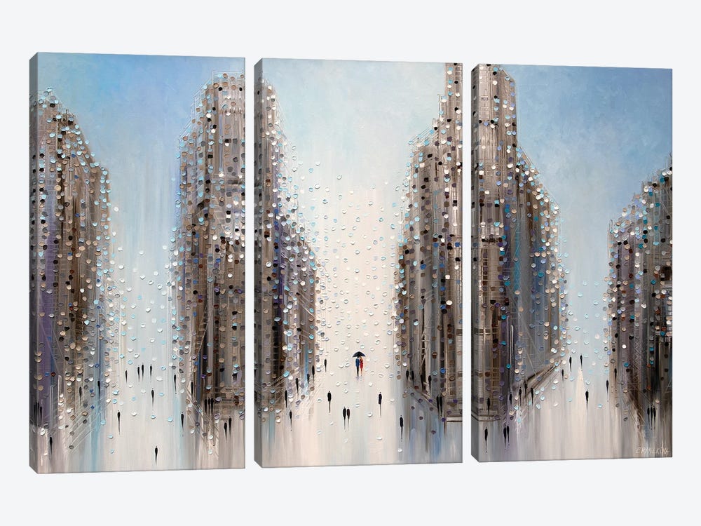 City Mood by Ekaterina Ermilkina 3-piece Art Print
