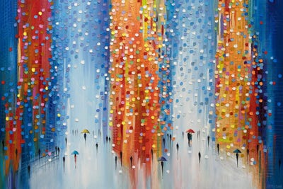 Rainy Day Reflections by Ekaterina Ermilkina canvas print