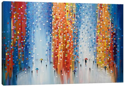 Rainy Day Reflections Canvas Art Print - Ekaterina Ermilkina