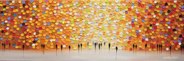 Abstract: Sunset In An Orange Day by Ekaterina Ermilkina