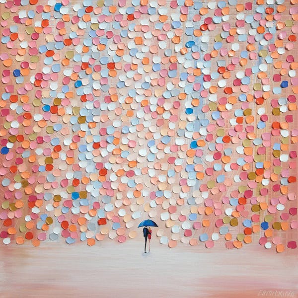 Palette Knife Prints: Beautiful Sunrise by Ekaterina Ermilkina