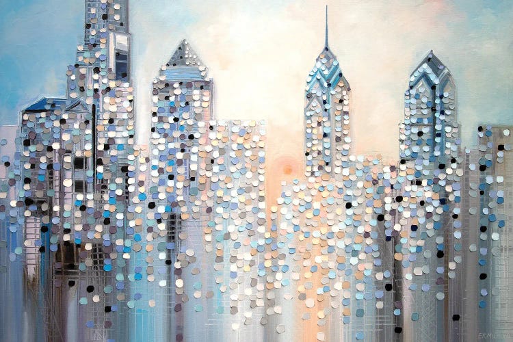 Sunrise In Philadelphia by Ekaterina Ermilkina wall art