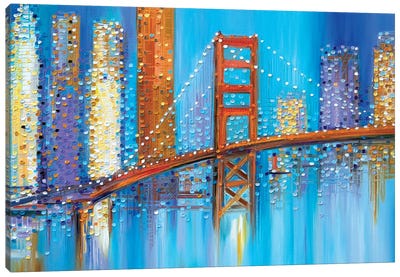 Golden Gate Bridge Canvas Art Print - Ekaterina Ermilkina