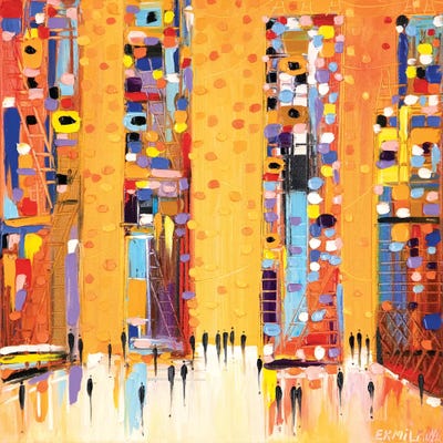 Sunset In The City by Ekaterina Ermilkina canvas print