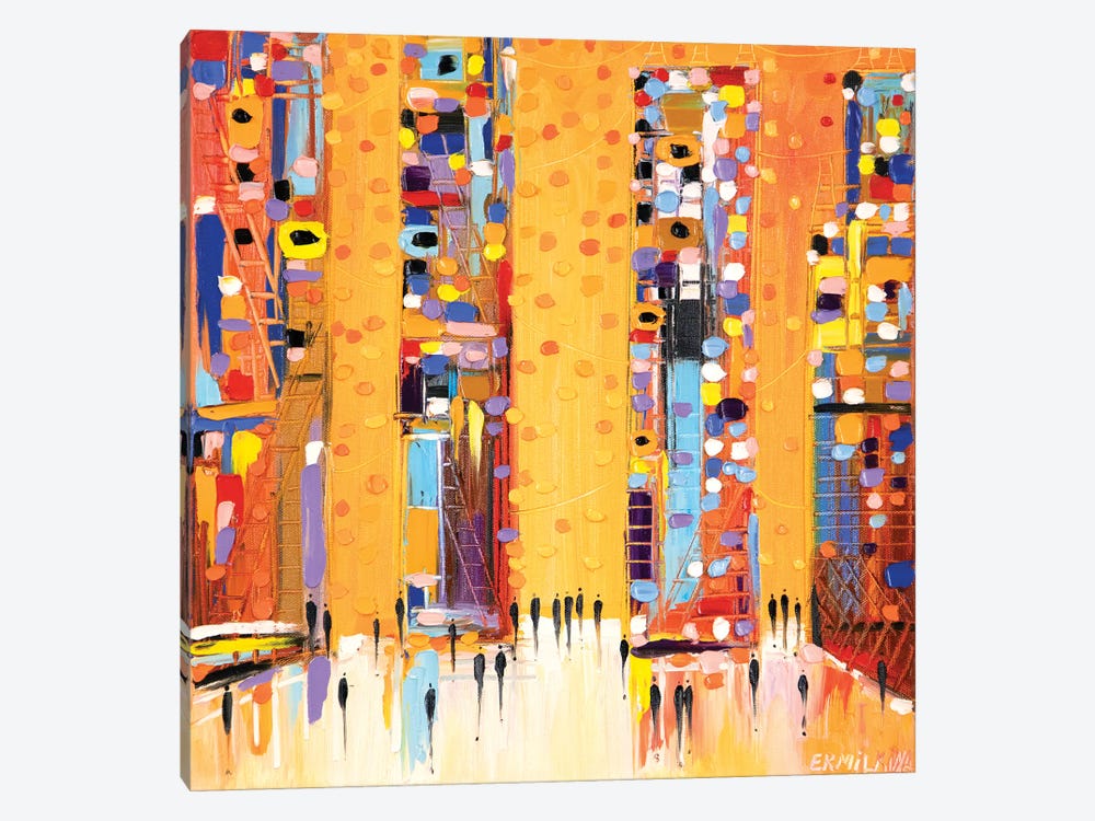 Sunset In The City by Ekaterina Ermilkina 1-piece Art Print
