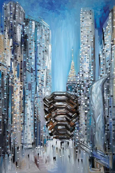 Hudson Yards by Ekaterina Ermilkina art print