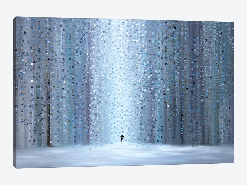 Rainy Stroll by Ekaterina Ermilkina 1-piece Canvas Wall Art
