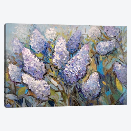 Lilacs Canvas Print #ERM96} by Ekaterina Ermilkina Canvas Art