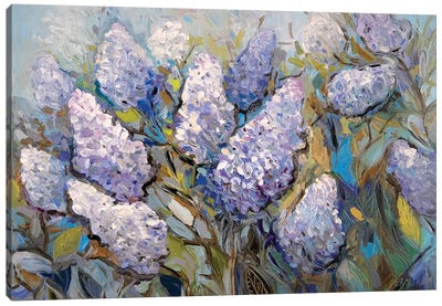 Lilacs Canvas Art Print - Textured Florals