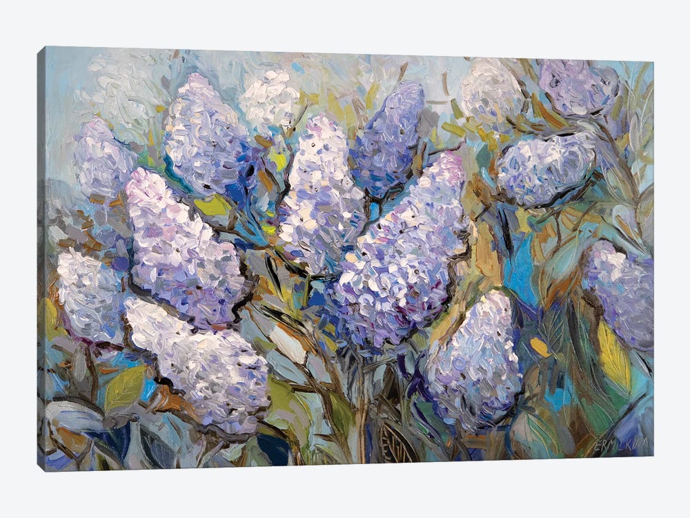 Lilacs by Ekaterina Ermilkina 1-piece Canvas Art