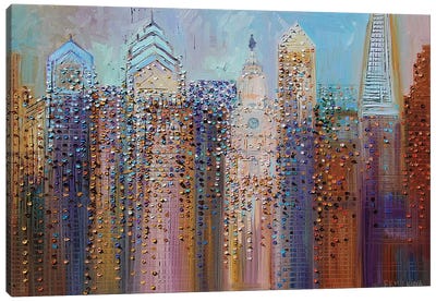 Philadelphia Dream Canvas Art Print - Jewel Tone Abstracts