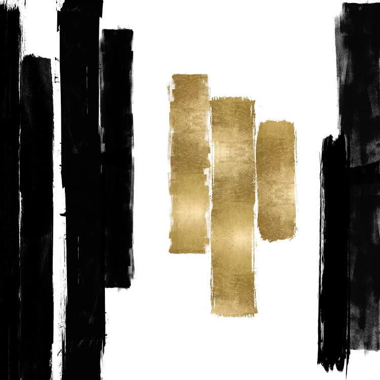 Vertical Black and Gold II