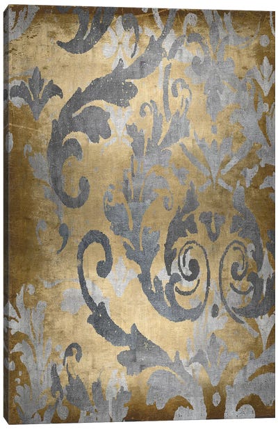 Damask in Gold II Canvas Art Print