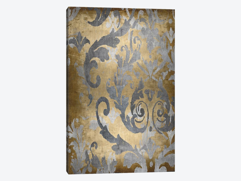 Damask in Gold II by Ellie Roberts 1-piece Canvas Wall Art