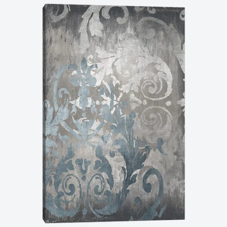 Damask in Silver II Canvas Print #ERO142} by Ellie Roberts Canvas Art Print