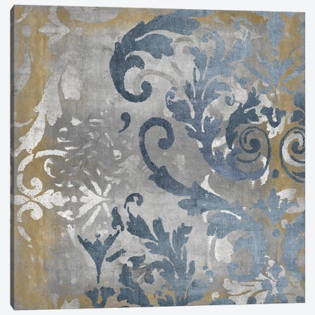 Damask in Silver and Gold II Canvas Print #ERO144} by Ellie Roberts Canvas Artwork