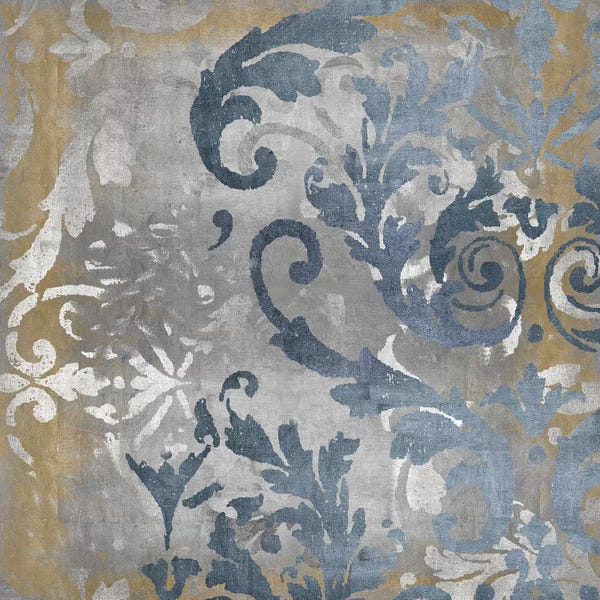 Damask: Damask in Silver and Gold II by Ellie Roberts