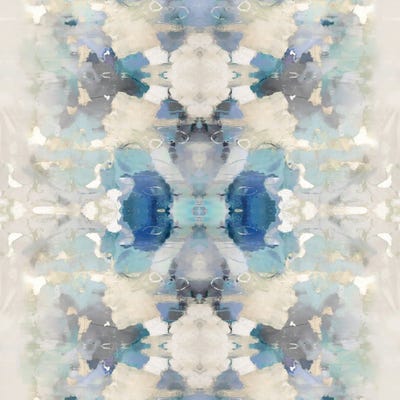 Resonate Blue and Aqua by Ellie Roberts framed canvas print