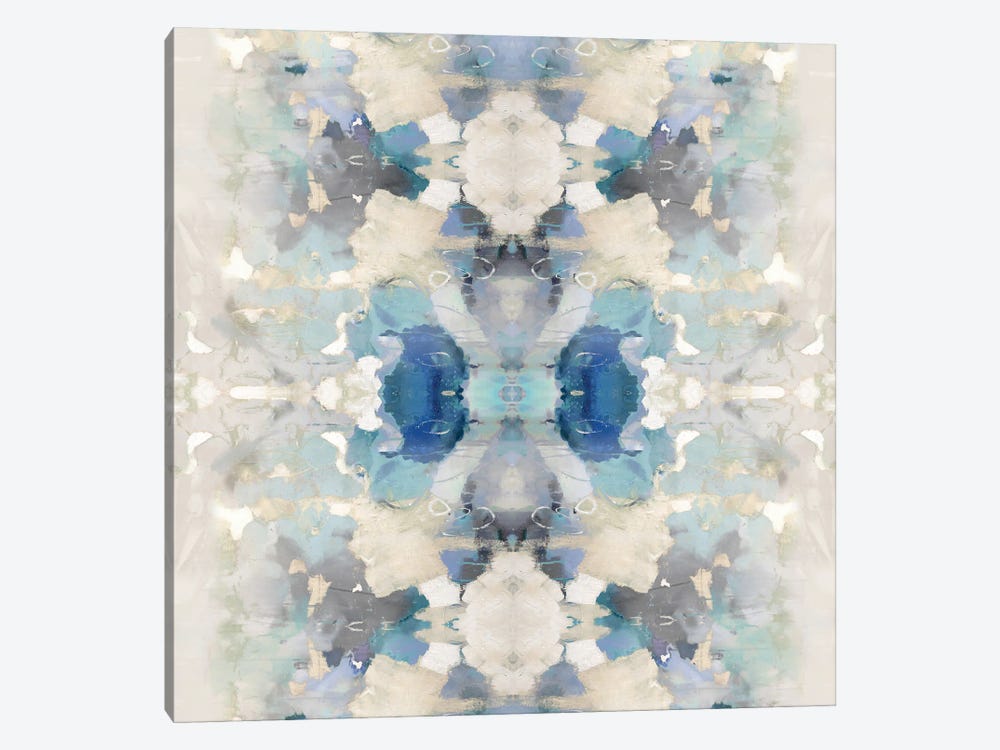 Resonate Blue and Aqua by Ellie Roberts 1-piece Canvas Artwork