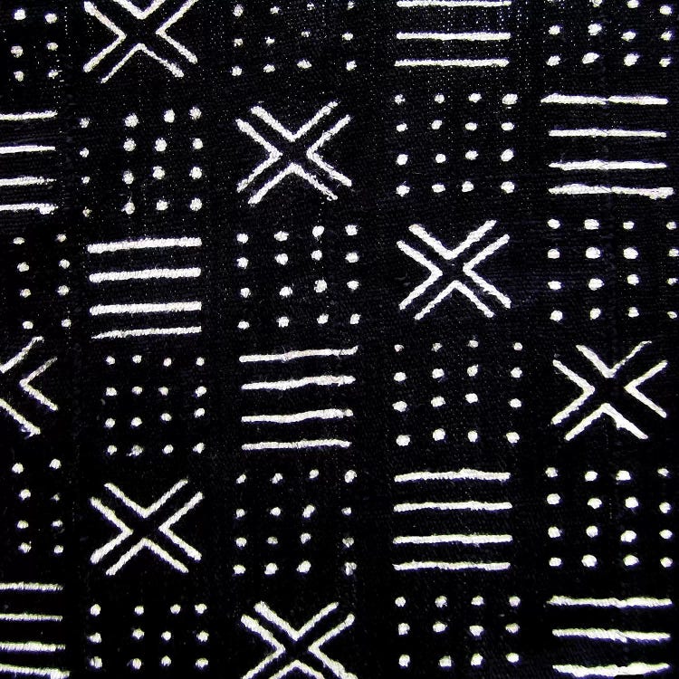 Mudcloth Black Geometric Design III