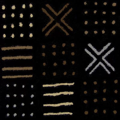 Mudcloth Geometric Design II by Ellie Roberts framed wall art