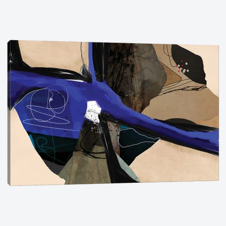 Blue Vein II Canvas Print #ERT53} by Roberto Moro Canvas Wall Art