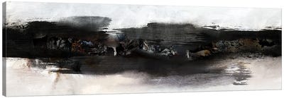 Stretched Reality Canvas Art Print - Black & White Abstract Art