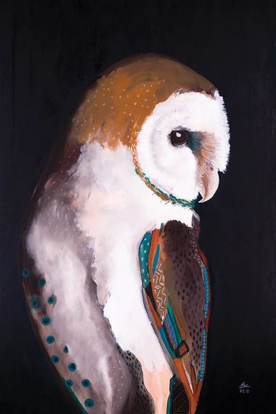 Folksy Fauna: Barn Owl by Emily Reid