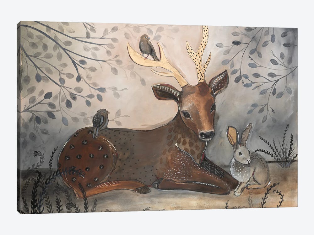 Forest Friends by Emily Reid 1-piece Canvas Print