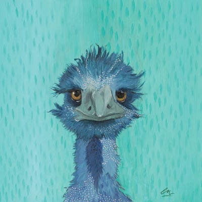 Mr. Beefy by Emily Reid framed canvas print