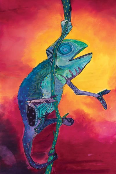 Emily Reid: Singing Chameleon by Emily Reid