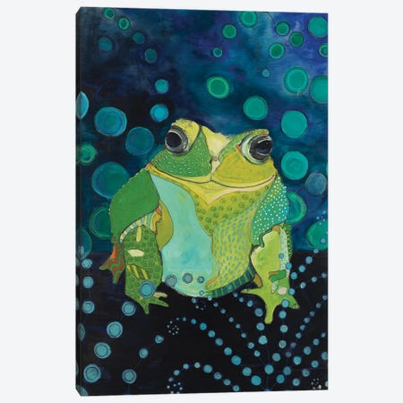 Toad In Rainforest Canvas Print #ERZ35} by Emily Reid Art Print