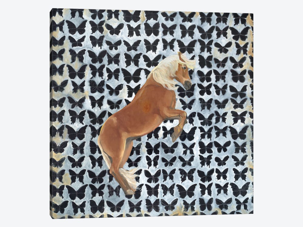 Palomino And Butterflies by Emily Reid 1-piece Art Print