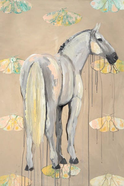 Emily Reid: Horse With Moths by Emily Reid