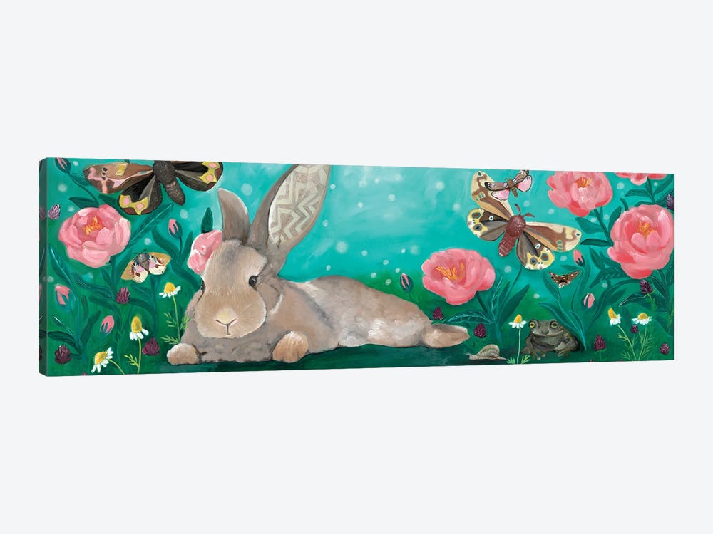 Rabbit Gathering by Emily Reid 1-piece Canvas Print