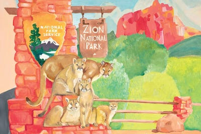 Zion National Park by Emily Reid framed canvas print