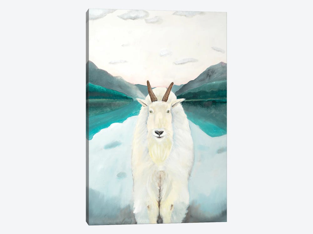 Glacier Park Mountain Goat by Emily Reid 1-piece Canvas Print