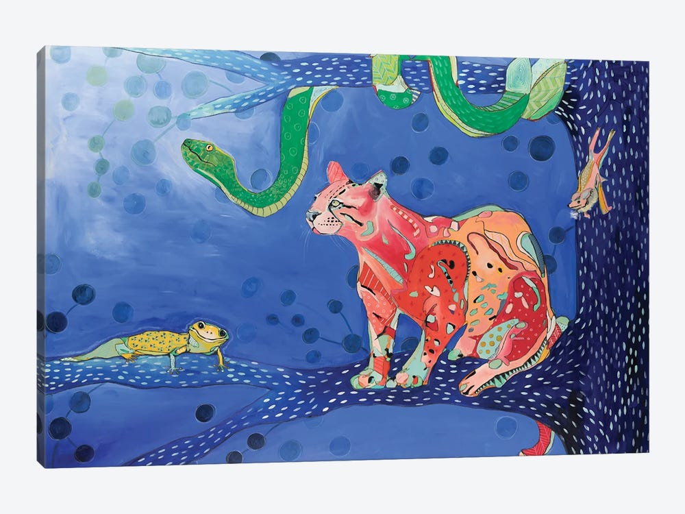 Amazon Animals by Emily Reid 1-piece Canvas Art Print
