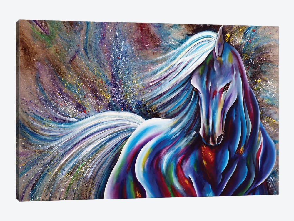 Colhorse 3 by Estelle Barbet 1-piece Canvas Print