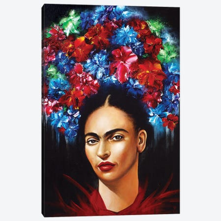 Frida Canvas Print #ESB25} by Estelle Barbet Art Print
