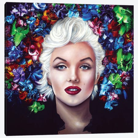 Marilyn Forever Canvas Print #ESB33} by Estelle Barbet Canvas Print