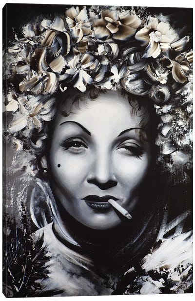Marlene Canvas Art Print - Marlene Dietrich
