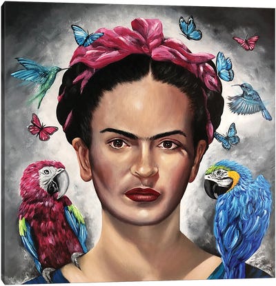 Viva Frida! Canvas Art Print - Frida Kahlo