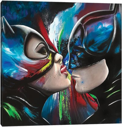 Super Love Canvas Art Print - Batman