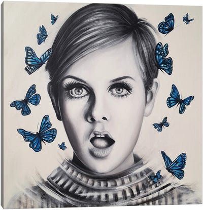 The Butterfly Effect II Canvas Art Print - Twiggy